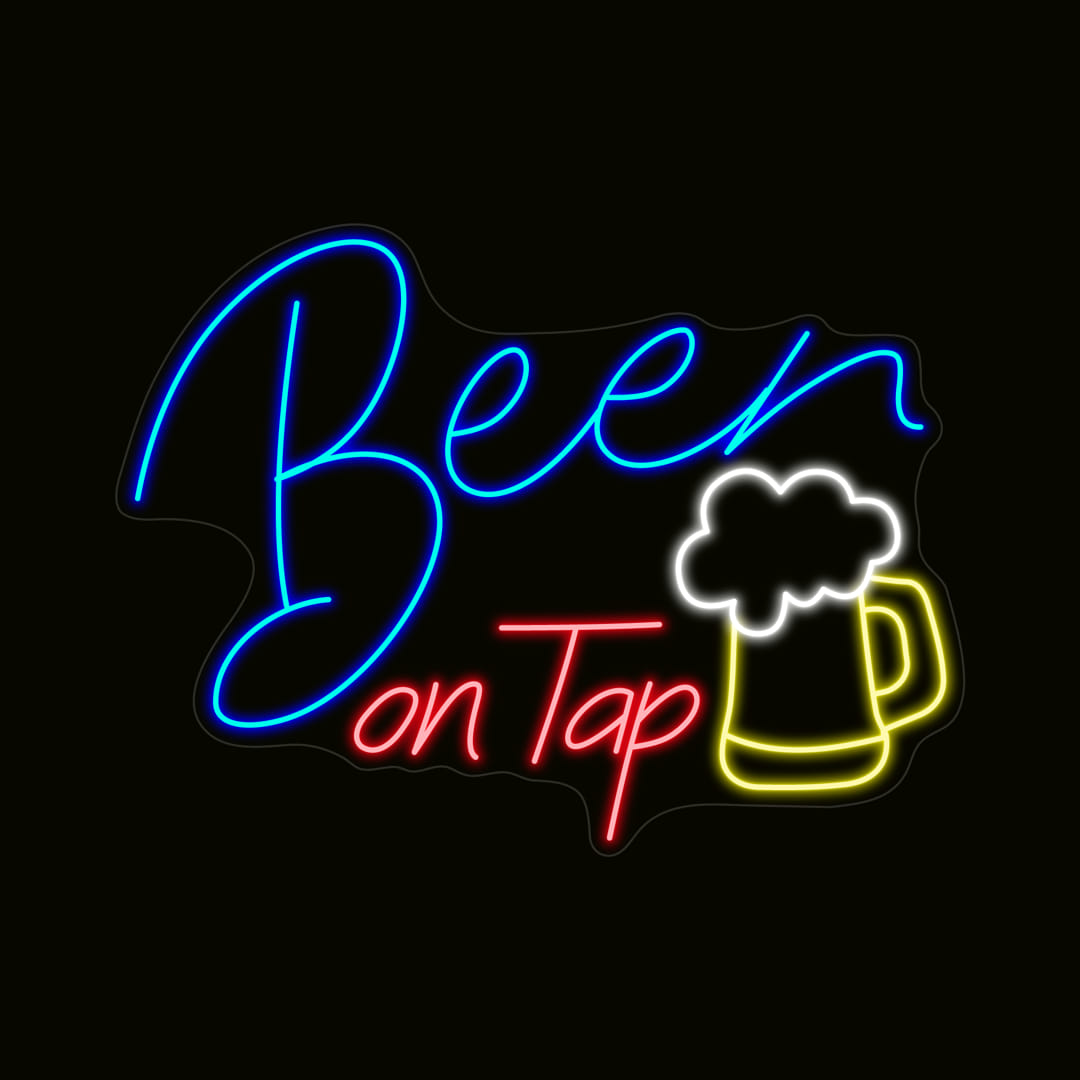 Beer On Tap Neon Light Sign