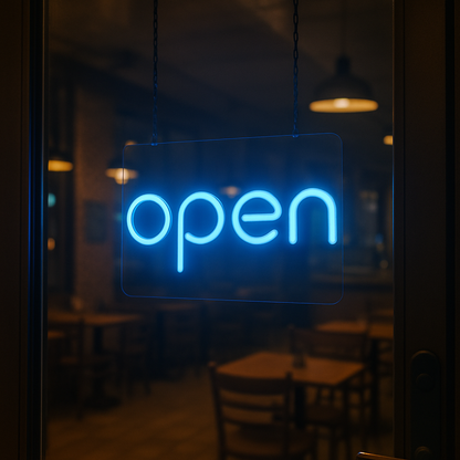 Open Neon Sign for Storefront