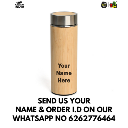 Buy Eco-Friendly Bamboo Water Bottle – Sustainable Hydration Solution & Customized