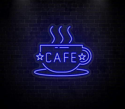 Cafe cup neon sign