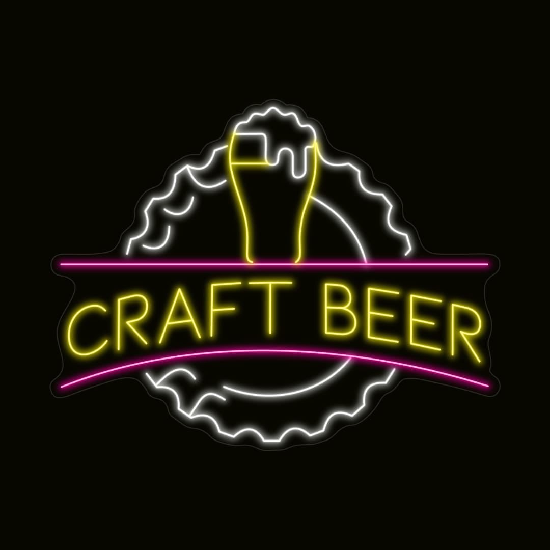Craft Beer Neon Light Sign