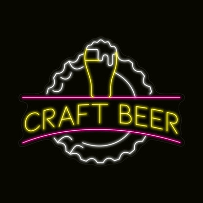 Craft Beer Neon Light Sign