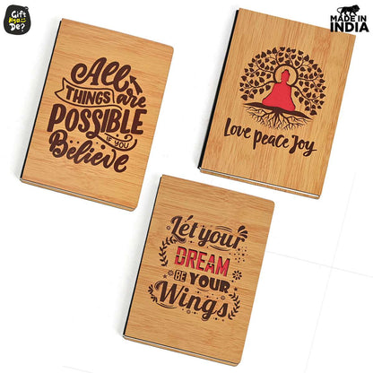 Diary Notebook | Motivational Quotes On Diary Front | Corporate Gifts (100 quality pages 8x6inch)