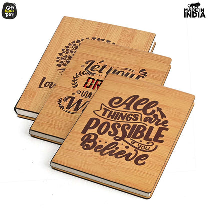 Diary Notebook | Motivational Quotes On Diary Front | Corporate Gifts (100 quality pages 8x6inch)