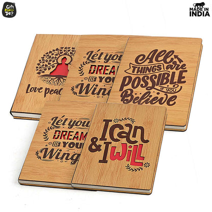 Diary Notebook | Motivational Quotes On Diary Front | Corporate Gifts (100 quality pages 8x6inch)