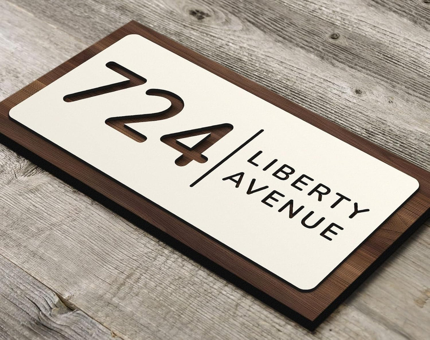 FusionEdge Home | Name Plate For Home, Office & Outdoor Entrance |15x30 cm