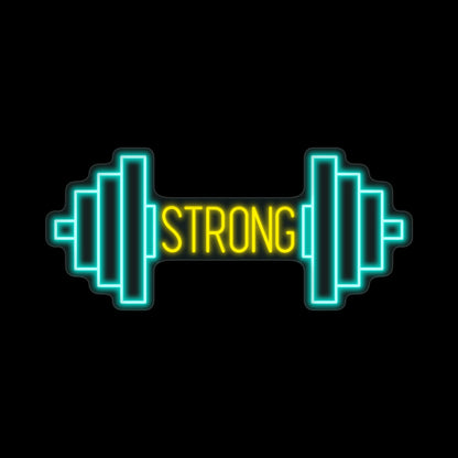 Barbell Neon Sign Gym Led Light