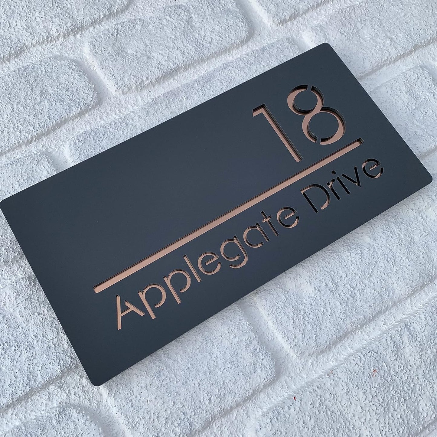 MustHome | Name Plate For Home, Office & Outdoor Entrance | 15X30 cm