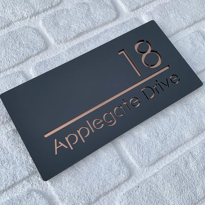 MustHome | Name Plate For Home, Office & Outdoor Entrance | 15X30 cm