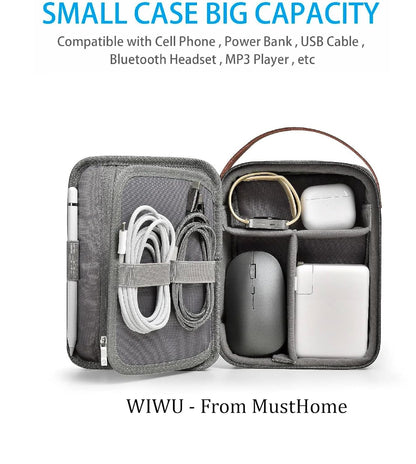 MustHome Electronics Organizer, Waterproof Travel Cable Organizer Bag ,Hard Drives, Phone, USB|