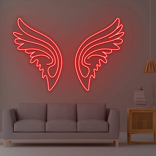 Fairy Wings Neon Sign