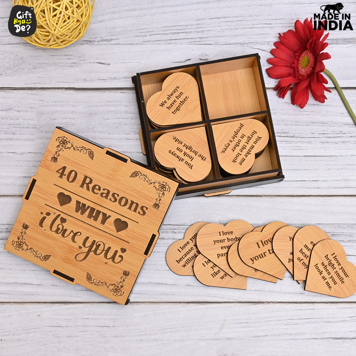 Surprise Love Box - 40 Reasons Why I Love You | Valentine's Day Gift
