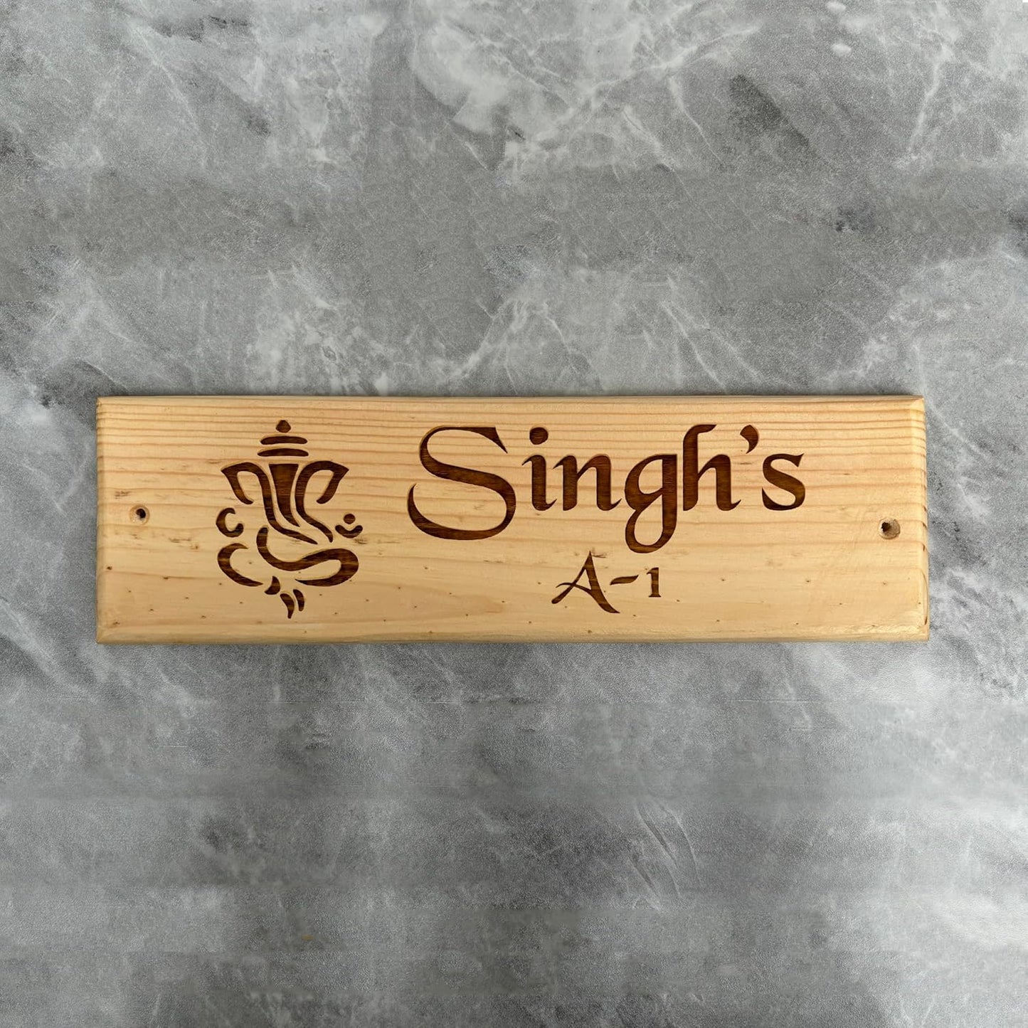 MustHome |Name Plate for Home Entrance| 30x9cm