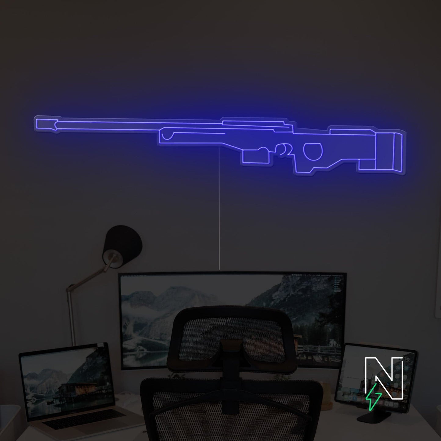AWM Gun Neon Sign