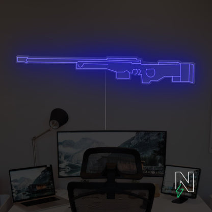 AWM Gun Neon Sign