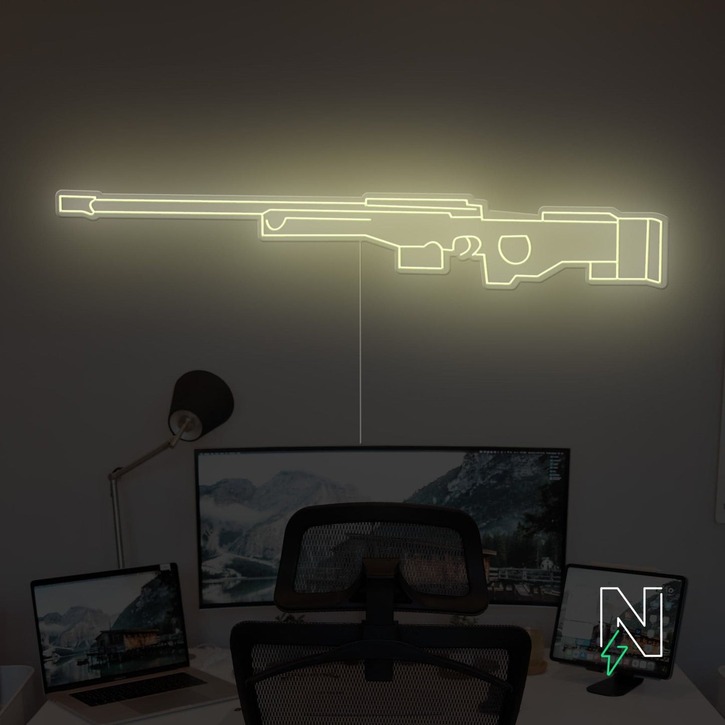 AWM Gun Neon Sign