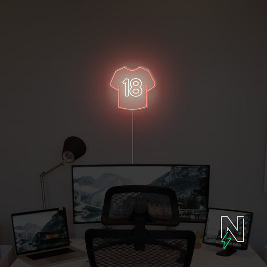 Jersey No.18 Neon Sign