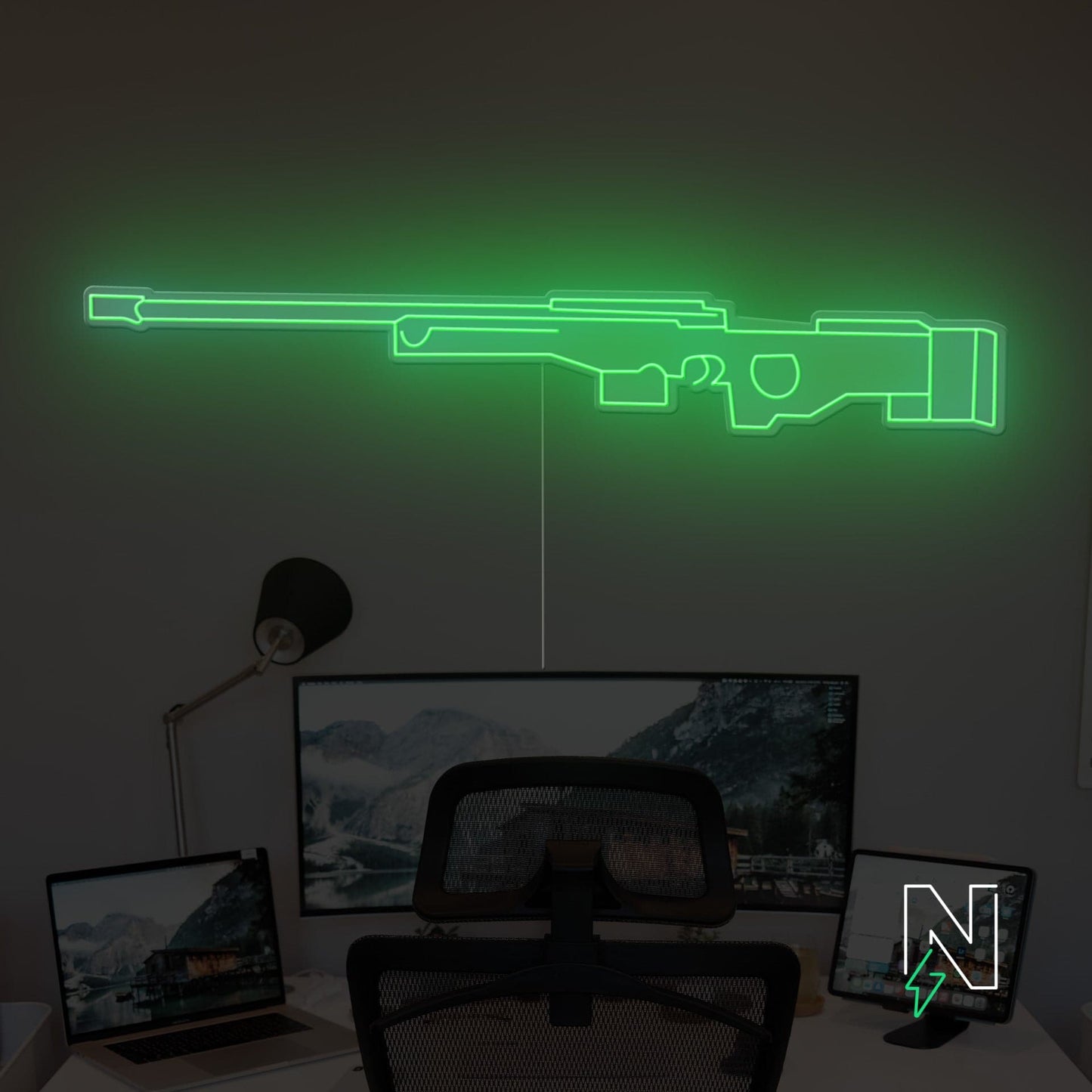 AWM Gun Neon Sign