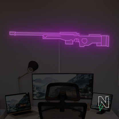AWM Gun Neon Sign
