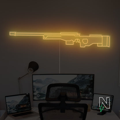 AWM Gun Neon Sign