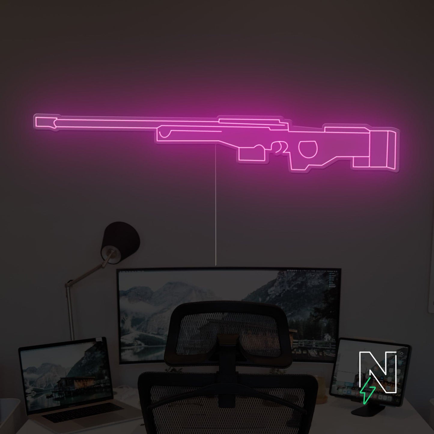 AWM Gun Neon Sign