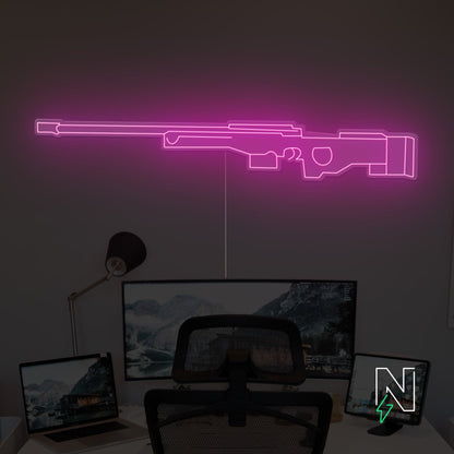 AWM Gun Neon Sign