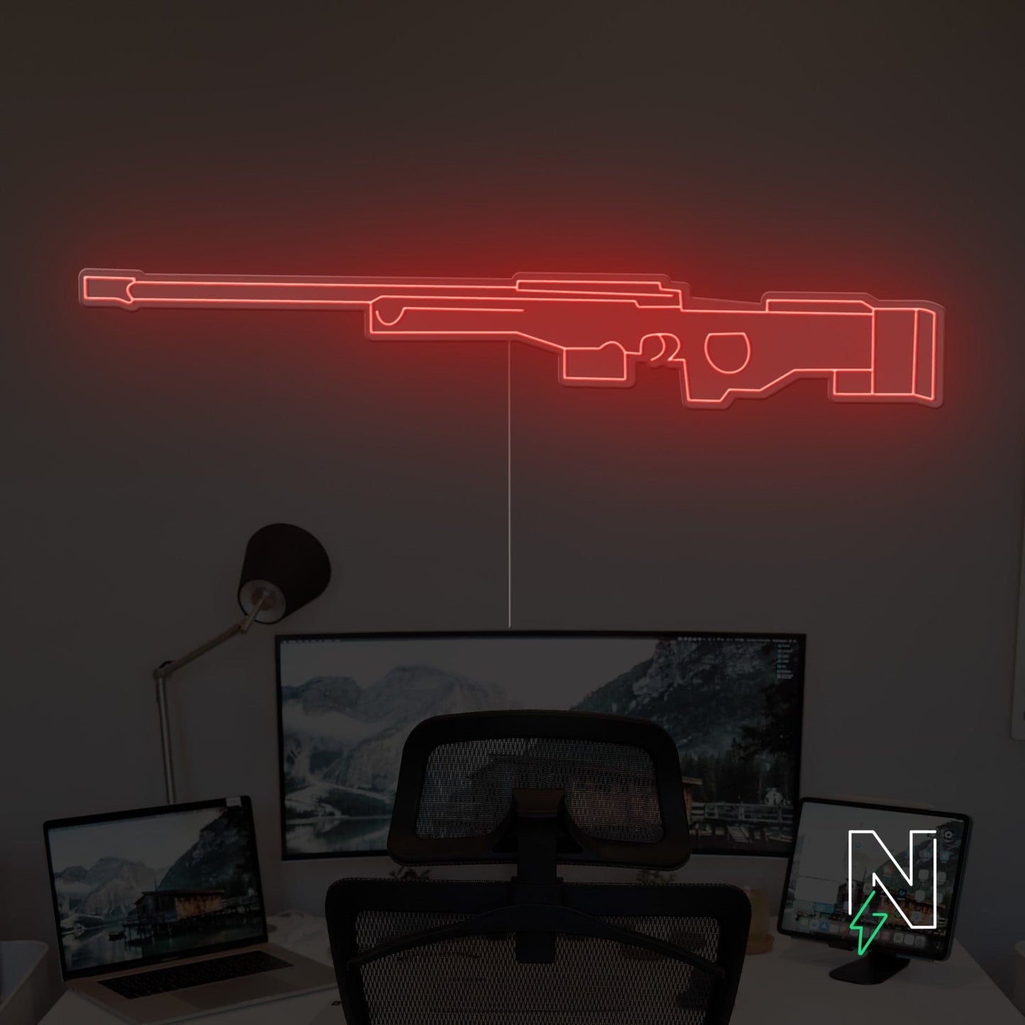 AWM Gun Neon Sign