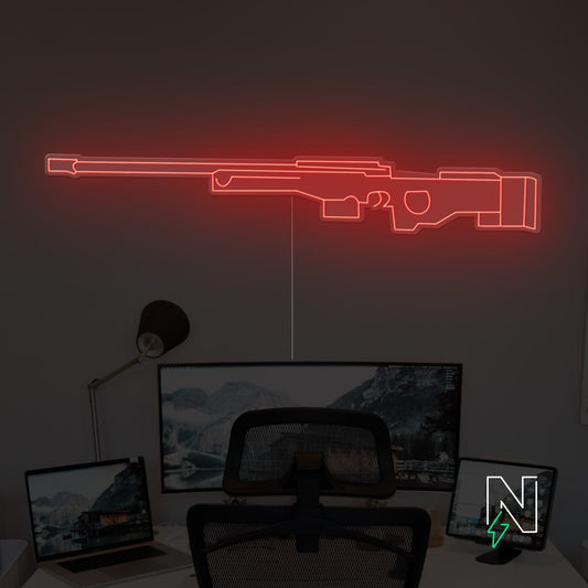 AWM Gun Neon Sign