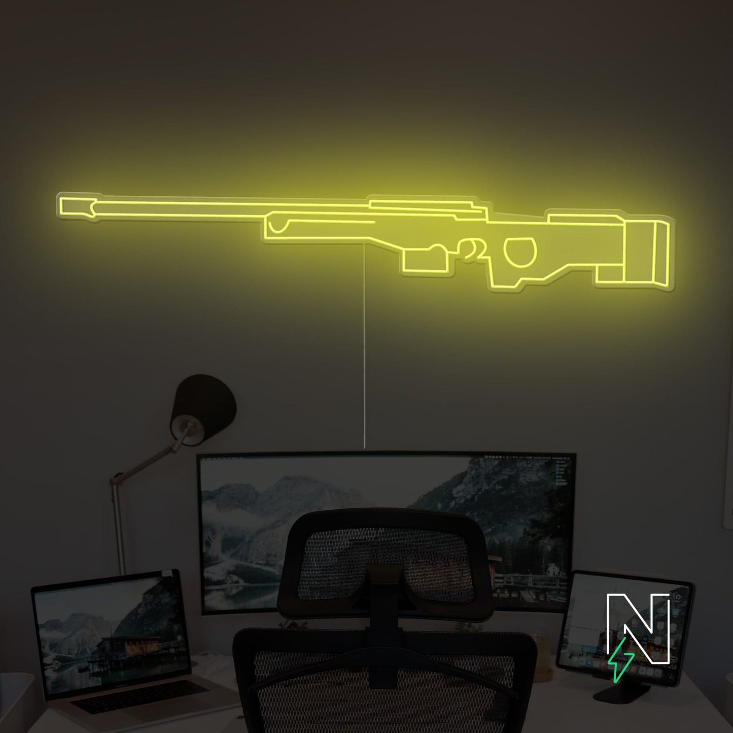 AWM Gun Neon Sign