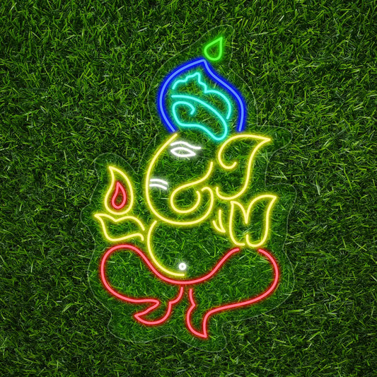 Ganpati Bappa Neon Sign
