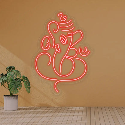 Ganesh Ji Neon Sign
