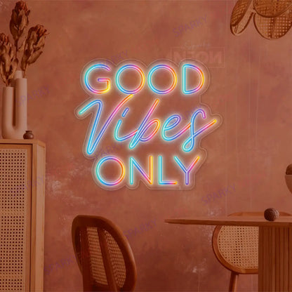 Good Vibes Only FloMo Neon Sign