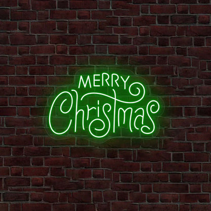 Merry Christmas Neon Sign