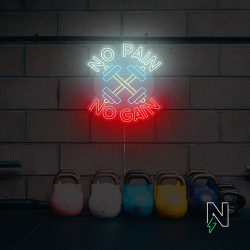 No Pain Gain Neon Sign