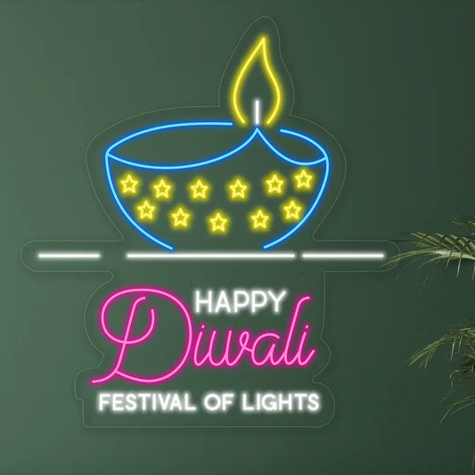 Happy Diwali LED Neon Light