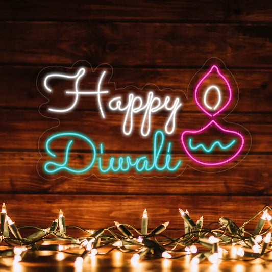 Happy Deepavali Neon Sign Diwali LED Light