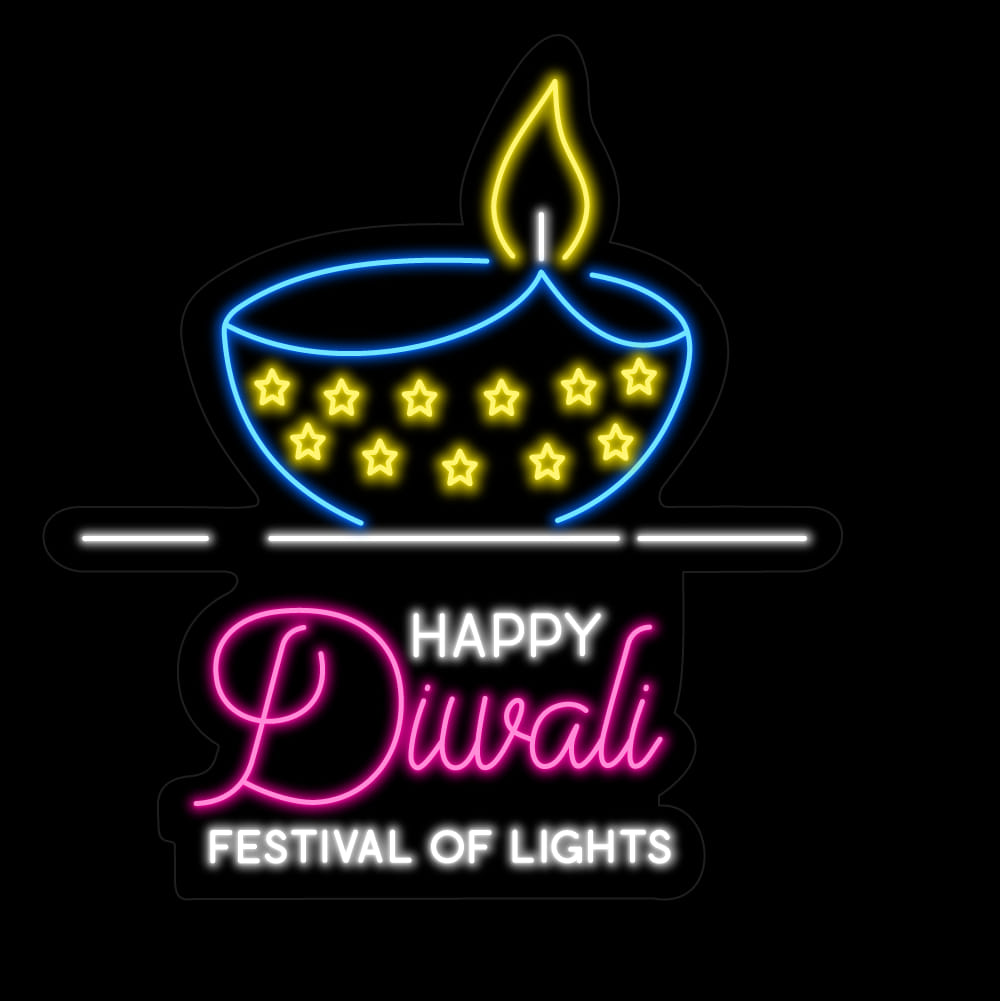 Happy Diwali LED Neon Light