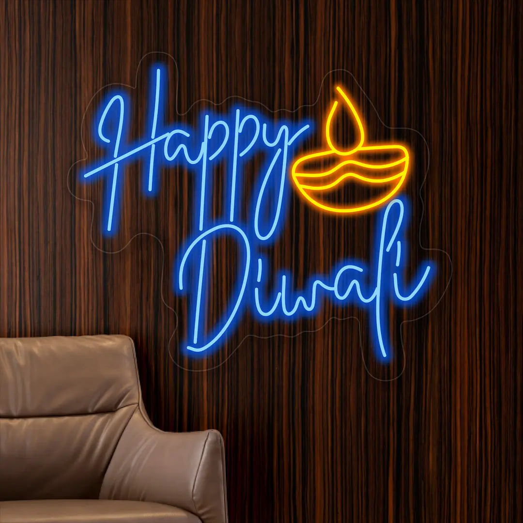 Happy Diwali Neon Light