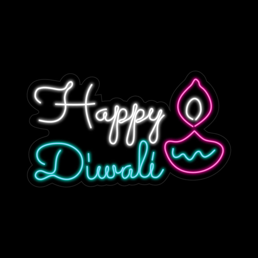 Happy Deepavali Neon Sign Diwali LED Light