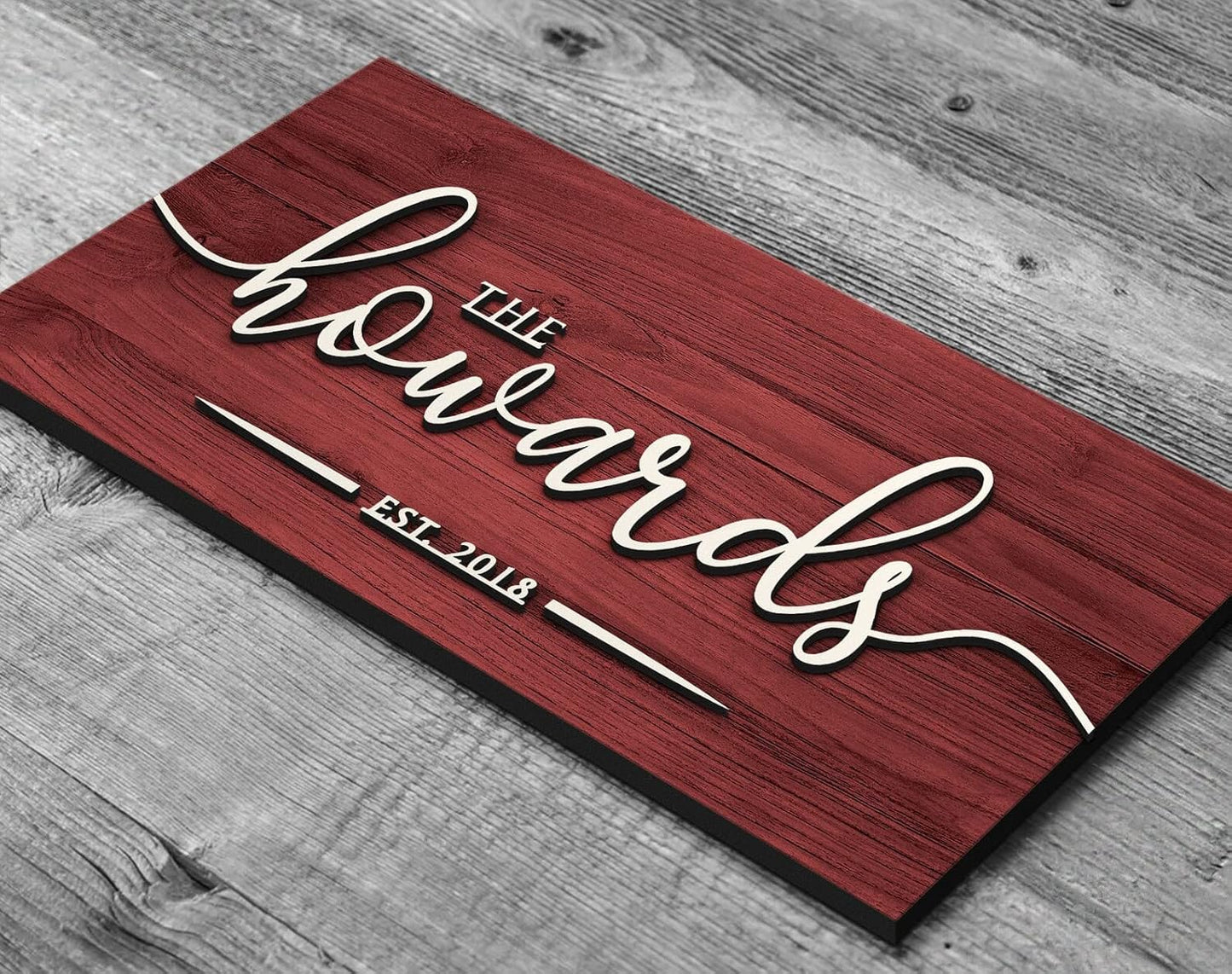 MustHome | Name Plate For Home, Office & Outdoor Entrance | 15X30 cm