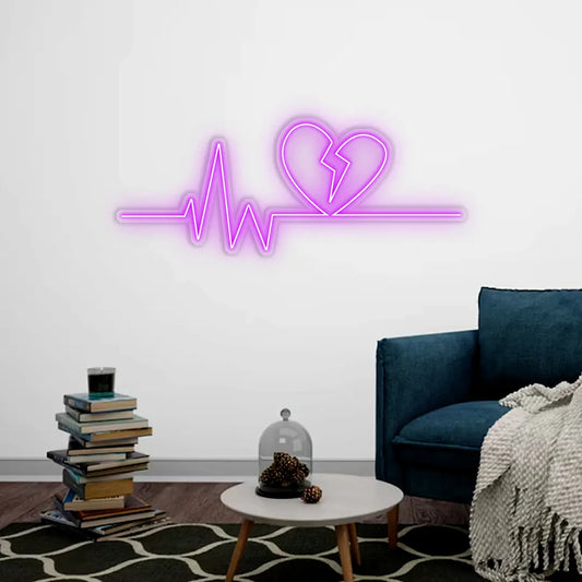 Heartbeat Neon Sign Led Light