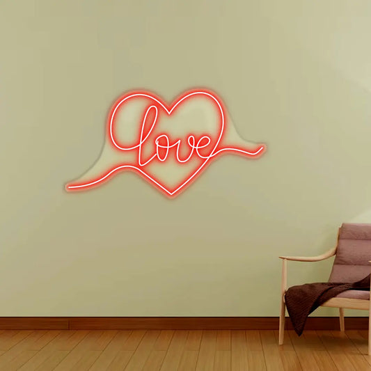 Heart Light Up Sign Neon Signs Love Led Light