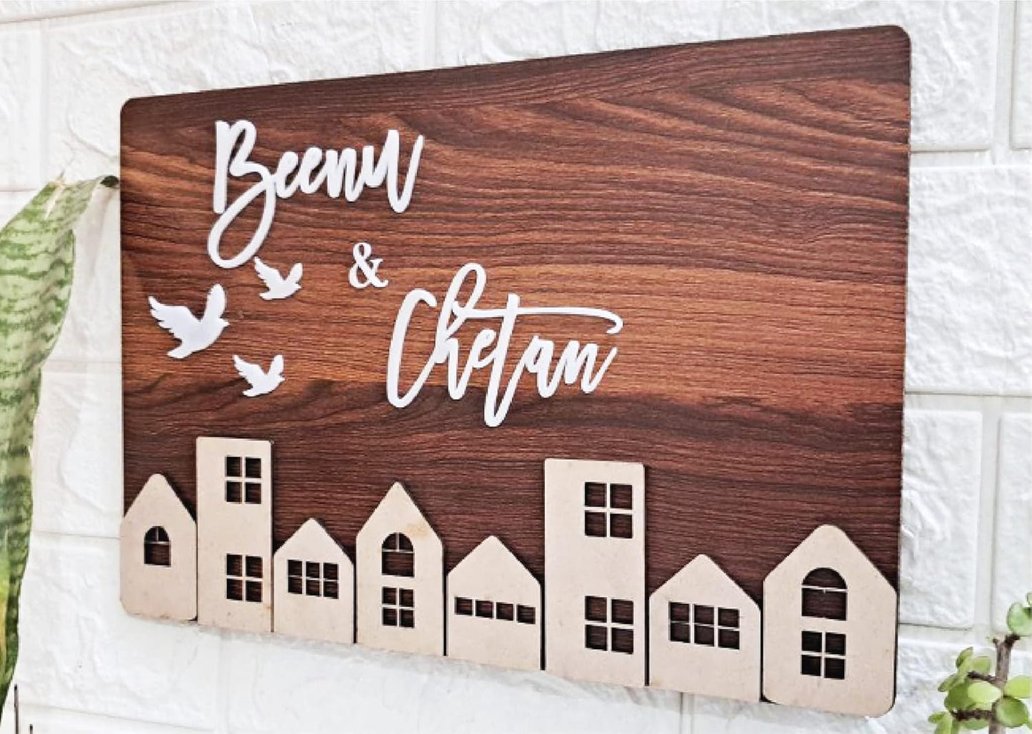 MustHome | Name Plate For Home, Office & Outdoor Entrance | 22X30 cm