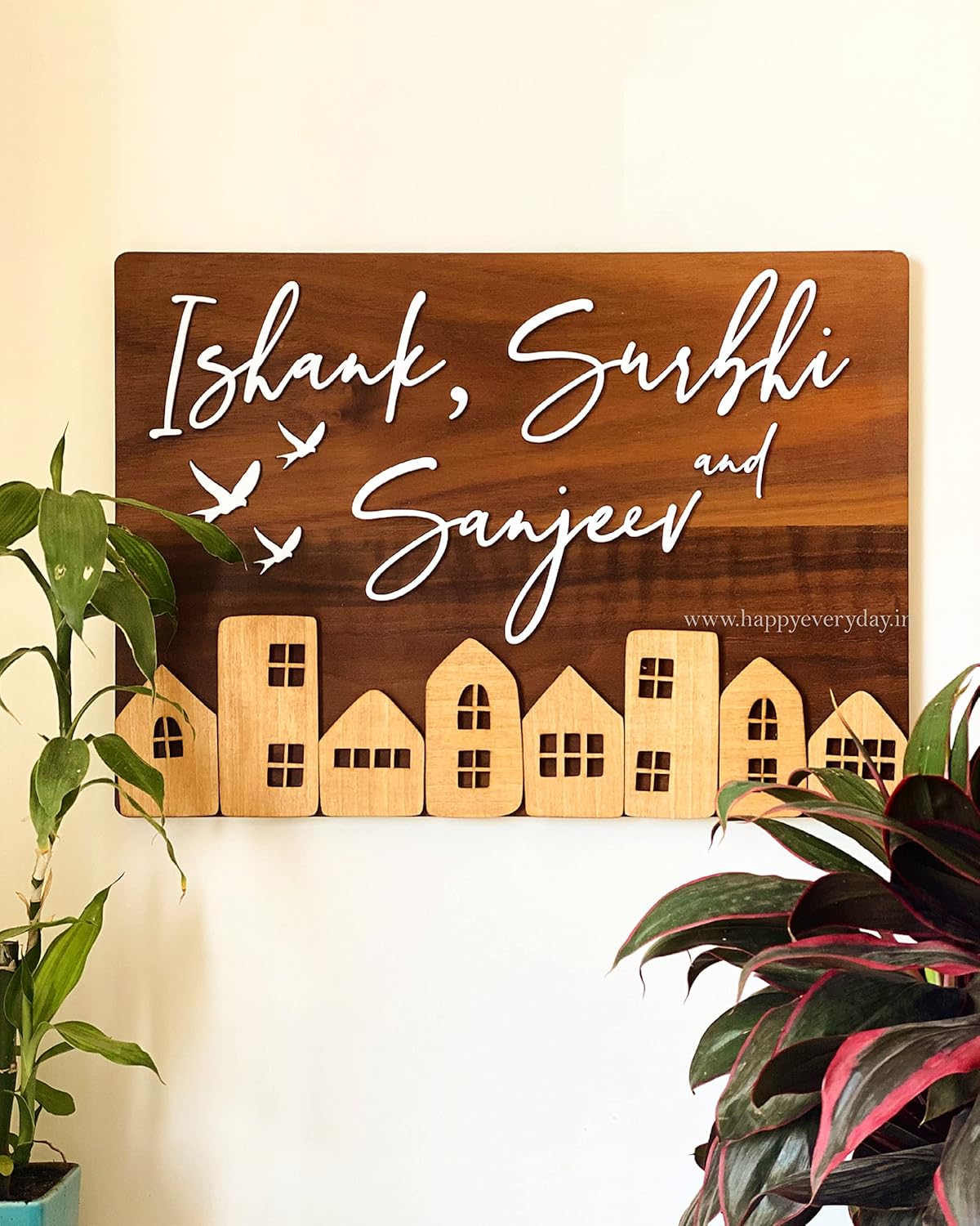 MustHome | Name Plate For Home, Office & Outdoor Entrance | 22X30 cm