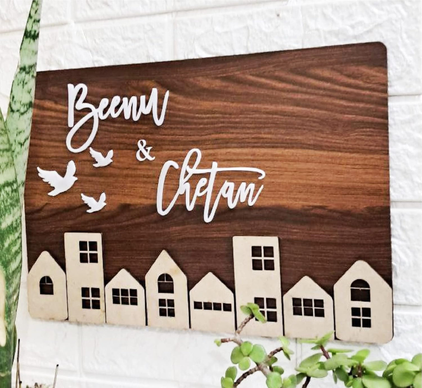 MustHome | Name Plate For Home, Office & Outdoor Entrance | 22X30 cm