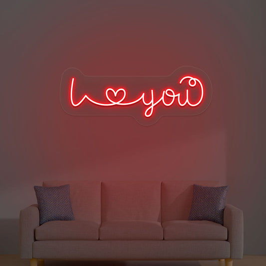 I Love You LED Neon Sign