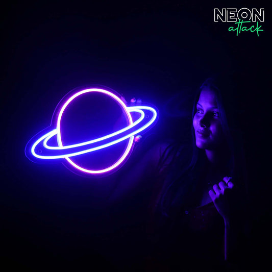Saturn Neon Light Sign