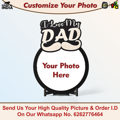 Gift by FusionEdge I Love My Dad Photo Frame - Personalized Gift for Dad | Unique Father's Day Gift, Birthday Gift for Father, Dad Gifts