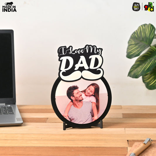 Gift by FusionEdge I Love My Dad Photo Frame - Personalized Gift for Dad | Unique Father's Day Gift, Birthday Gift for Father, Dad Gifts