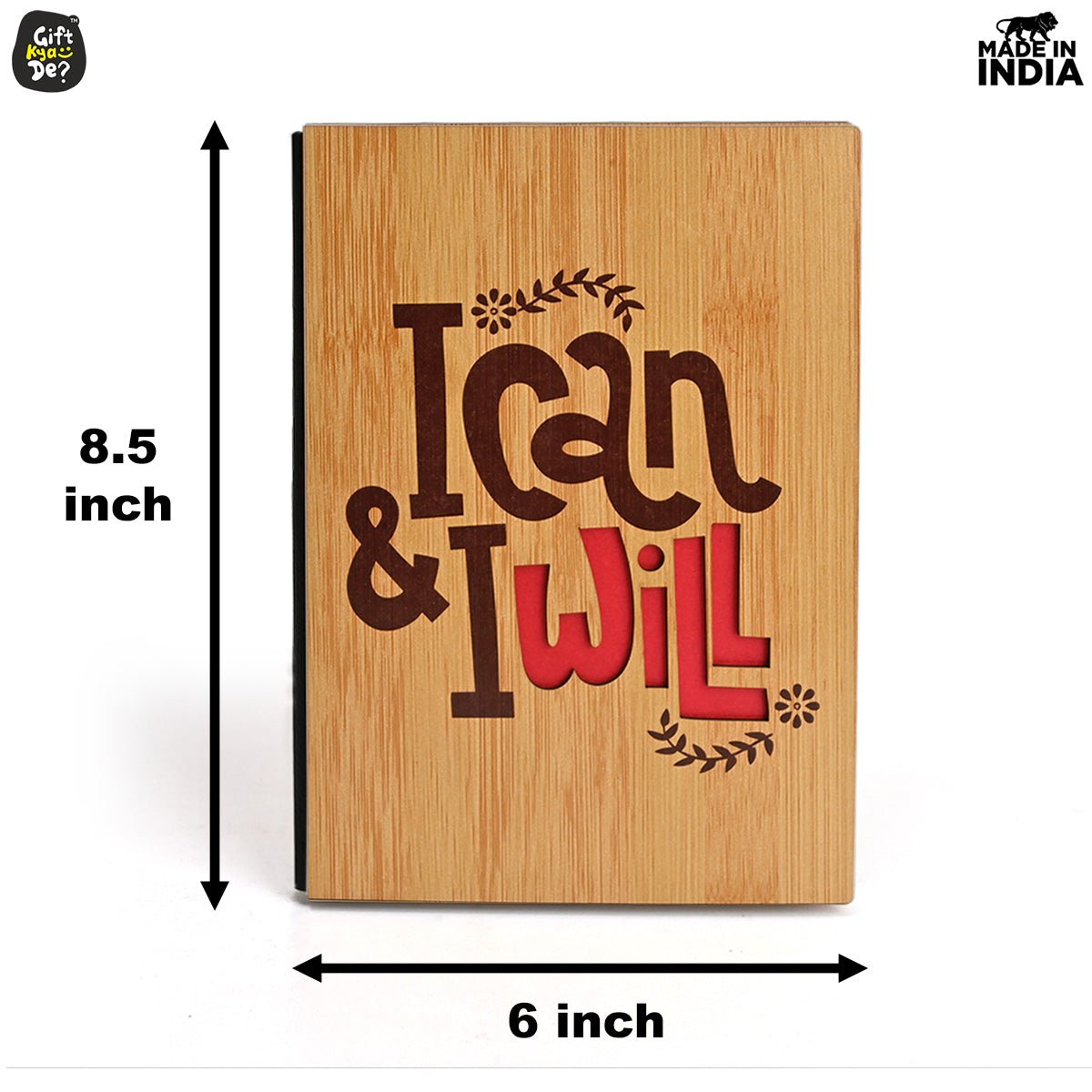Wooden Lifetime Motivational Quote Desk Calendar | Table Calendar For Office & Home | Eco Friendly
